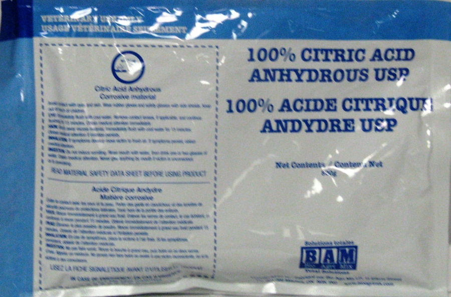 Acide Citrique, MONSAPO 500g