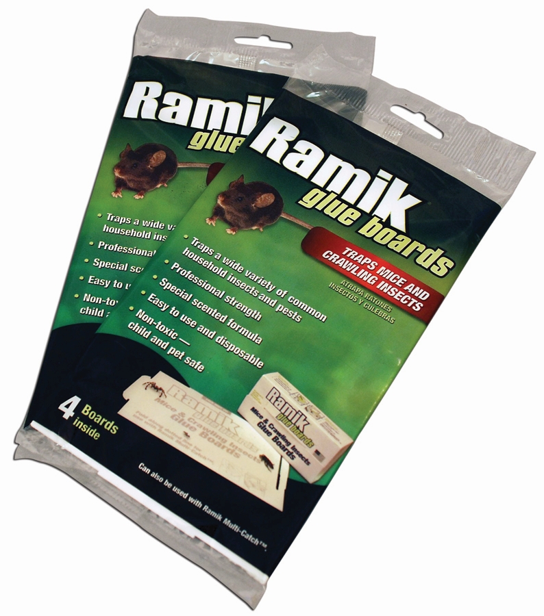 Plaque collante Ramik pour souris et insectes, emballage de 4